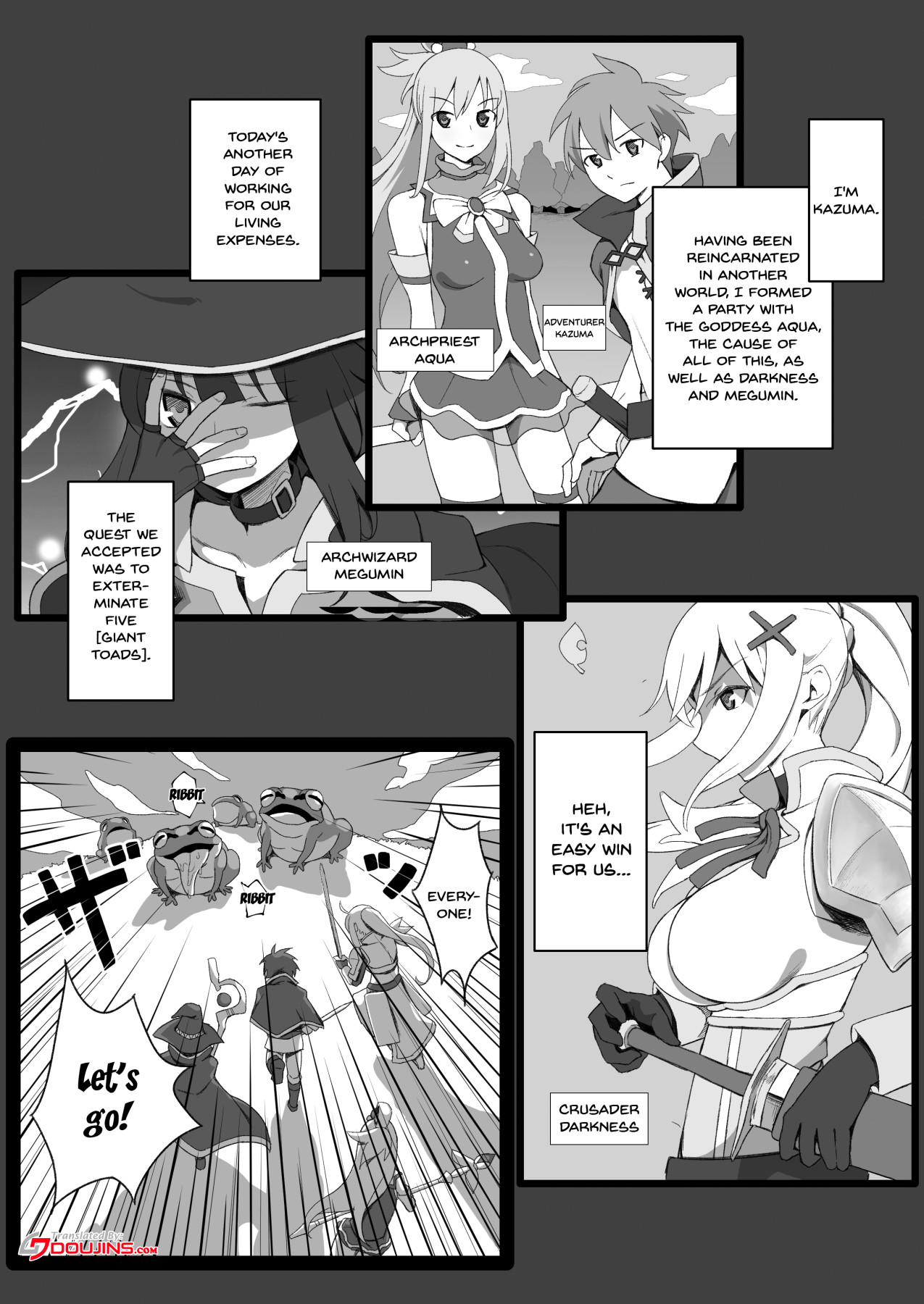 Hentai Manga Comic-A Wonderful Blessing On This World Where a Neet Is Transported To Another World Where He Gets To Secretly Have Sex With His Party Members-Chapter 1-2